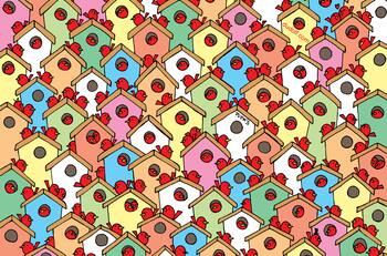 Reto visual: Encuentra las tres manzanas entre las aves