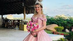 Hija de Michelle Vieth lució un espectacular vestido para celebrar sus 15 años