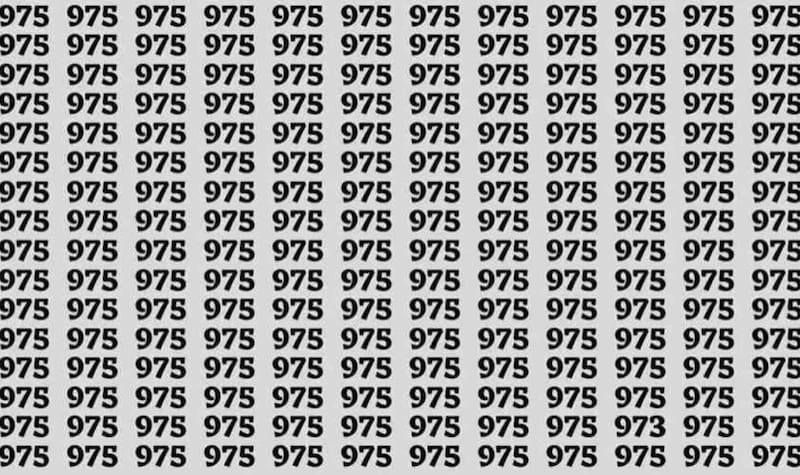 ¿Puedes ver el numero 973?