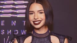 Ángela Aguilar posa con la lencería que utilizará en la pasarela de Rihanna