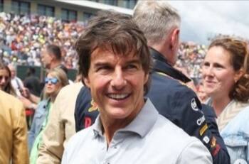 Tom Cruise celebra su cumpleaños en el Gran Premio de Gran Bretaña