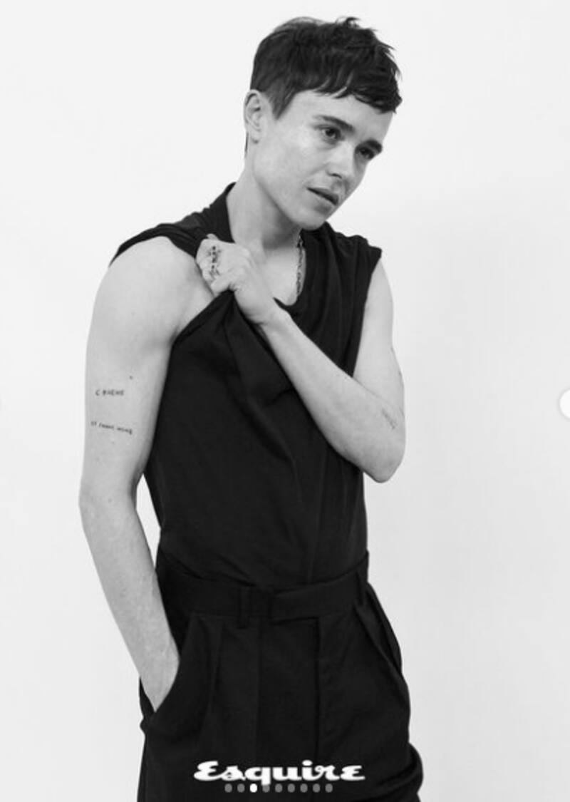 Elliot Page protagoniza portada de revista para honrar a la comunidad LGBT+ y presume de su cuerpo - Créditos: Instagram