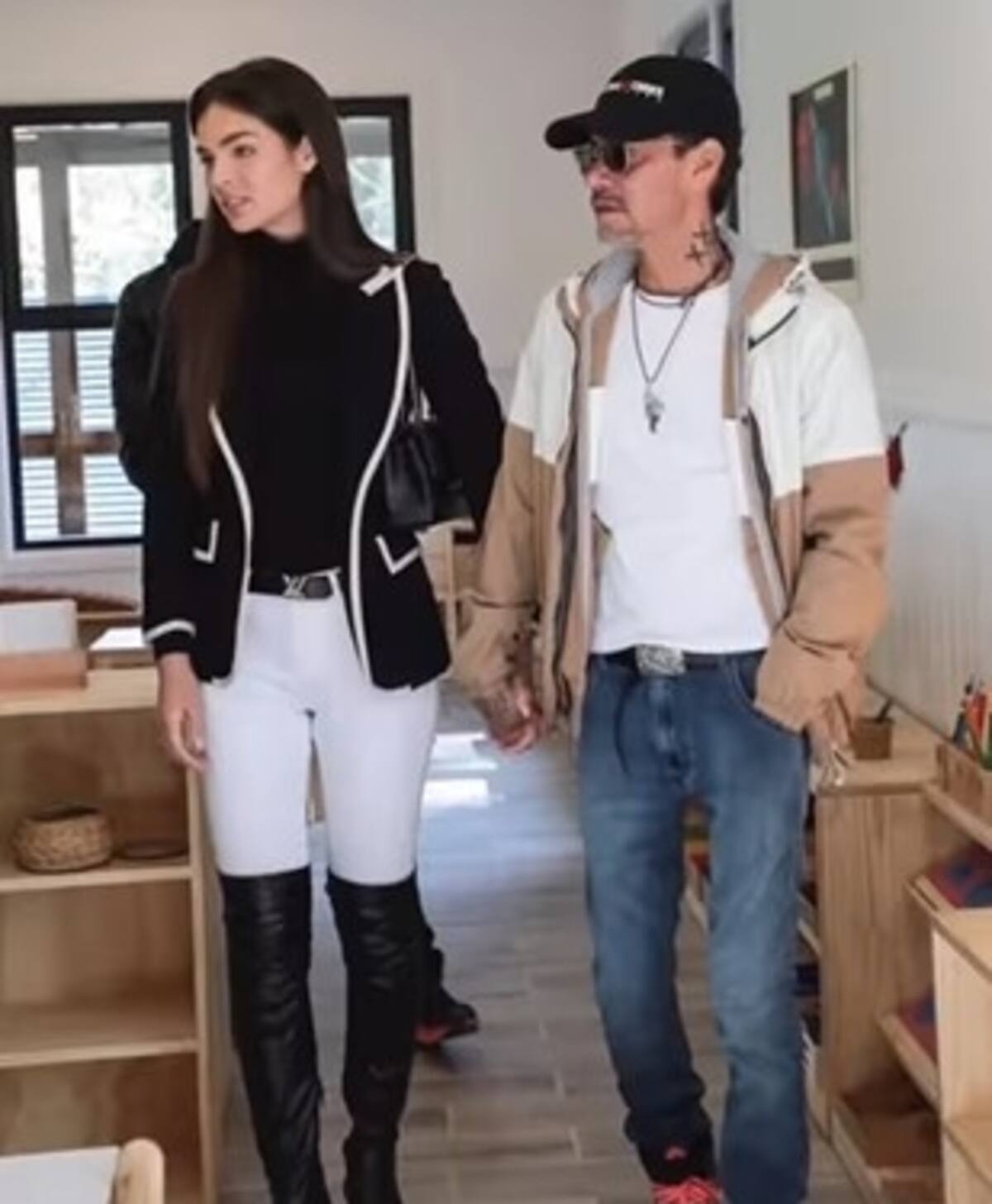 A Marc Anthony y Nadia Ferreira el amor por los niños es un gran augurio de lo que puede venir - Créditos: Instagram
