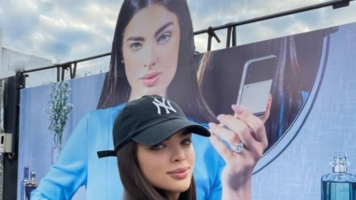 Nadia Ferreira hace gala de su pancita en el concierto de su esposo Marc Anthony