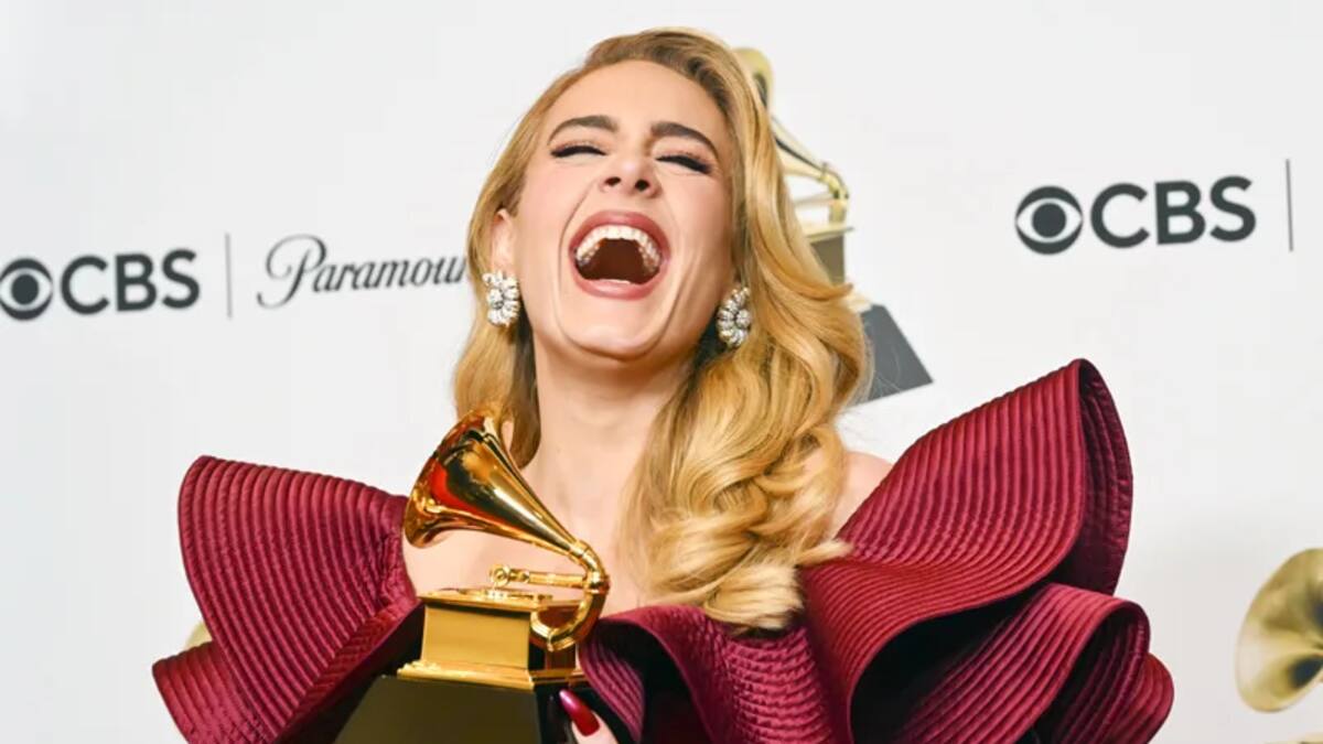 Adele cumplió un gran sueño en estos Grammy que no era cantar ni ganarse un premio