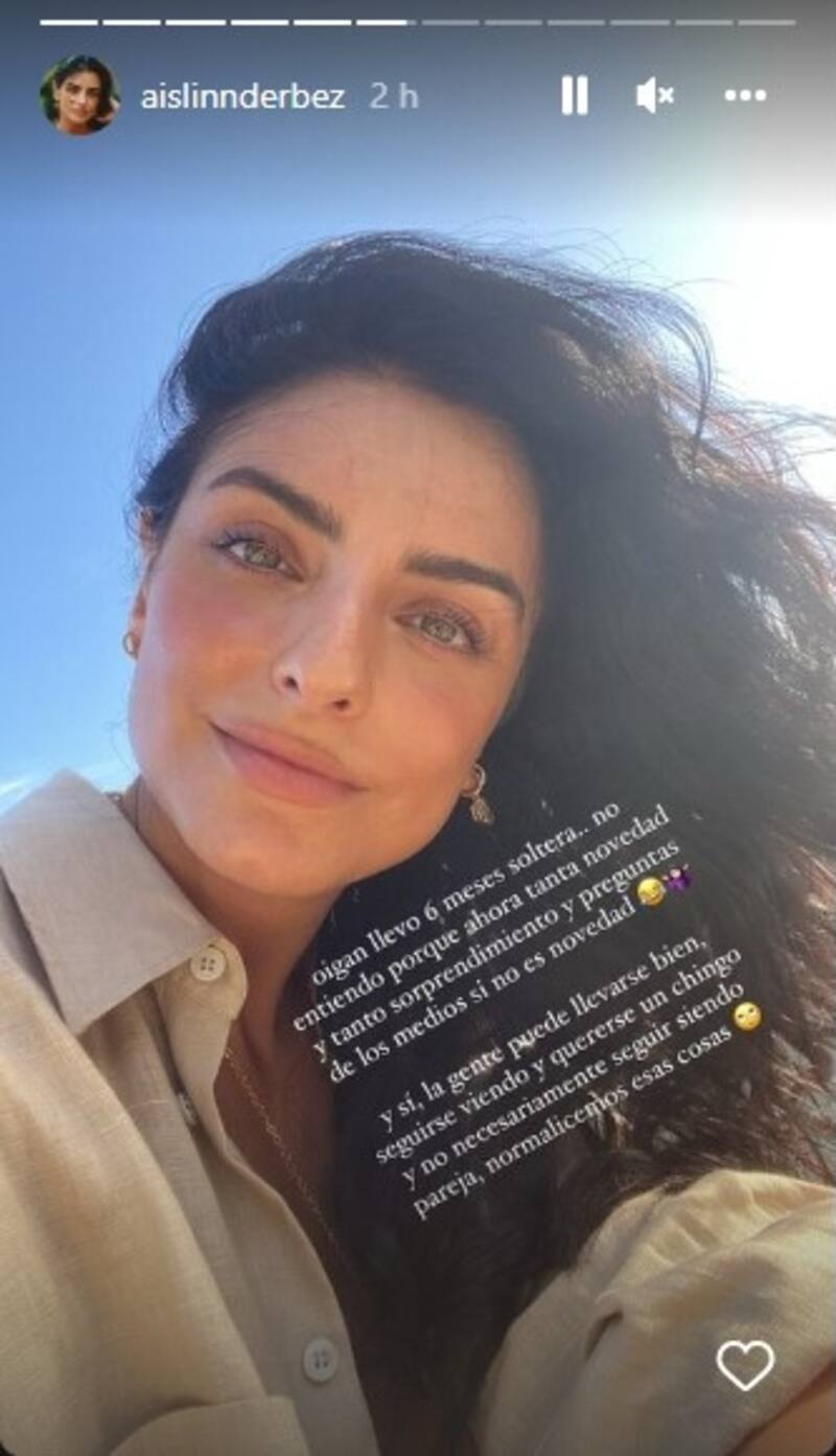 Aislinn Derbez afima que está soltera desde que comenzó 2022 - Créditos: Instagram