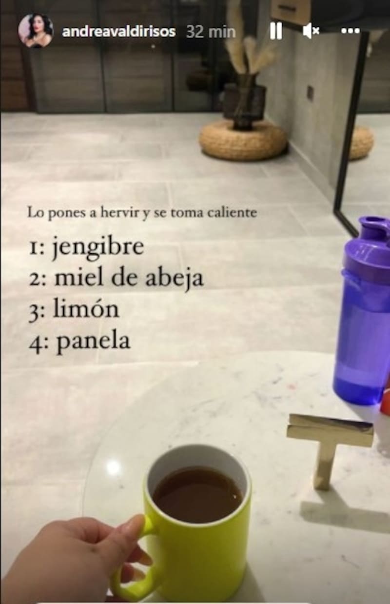 Andrea Valdiri contagia a Felipe Saruma y peligra la gran fiesta de Año Nuevo Andrea Valdiri remedios - Créditos: Instagram