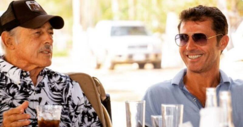 Andrés García y su hijo Leonardo se reencuentran - Créditos: TWITTER