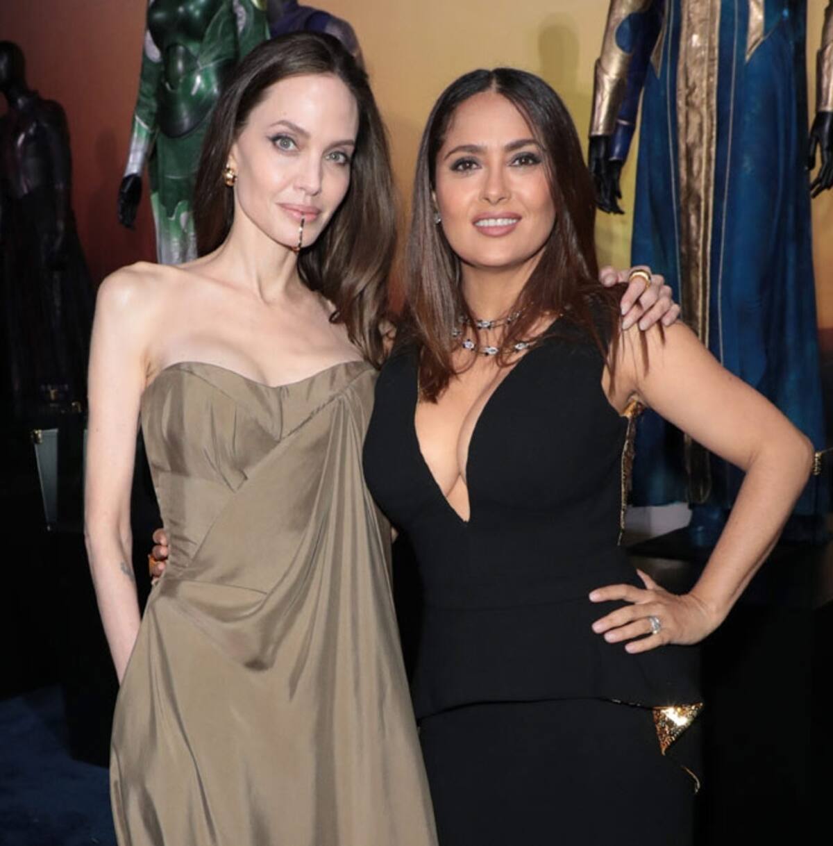 Angelina Jolie y Salma Hayek fueron vistas grabando su nueva película - Créditos: Instagram
