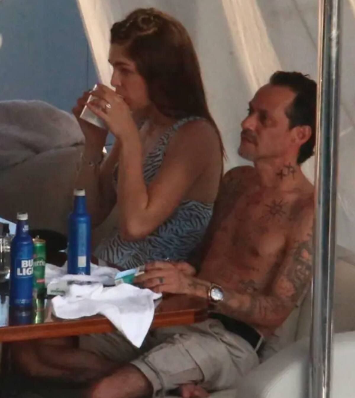 Así fue el festejo privado de Marc Anthony y Nadia Ferreira - Créditos: Instagram