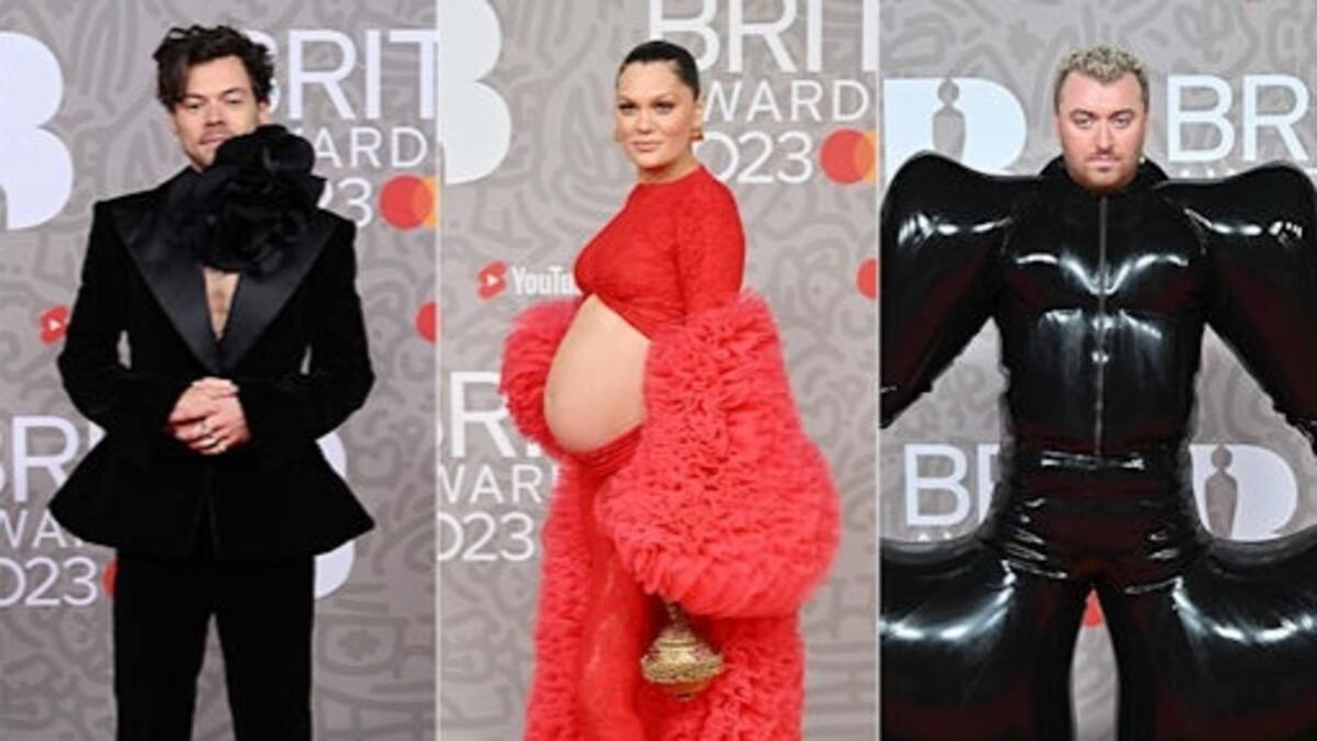 Brit Awards 2023; Los excéntricos looks de las celebridades en su paso por la alfombra roja