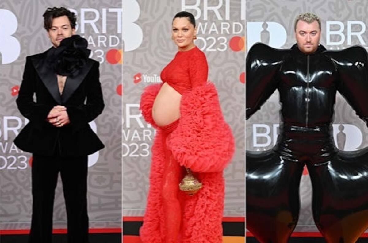 Brit Awards 2023; Los excéntricos looks de las celebridades en su paso por la alfombra roja