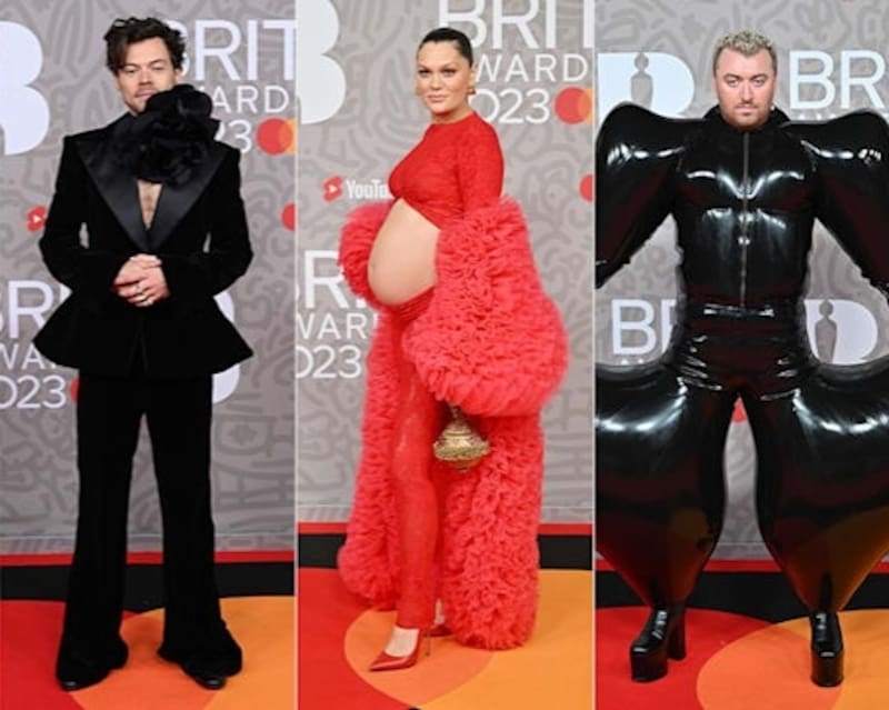 Así fueron los excéntricos look de algunas celebridades en los Brit Awards 2023 - Créditos: Instagram