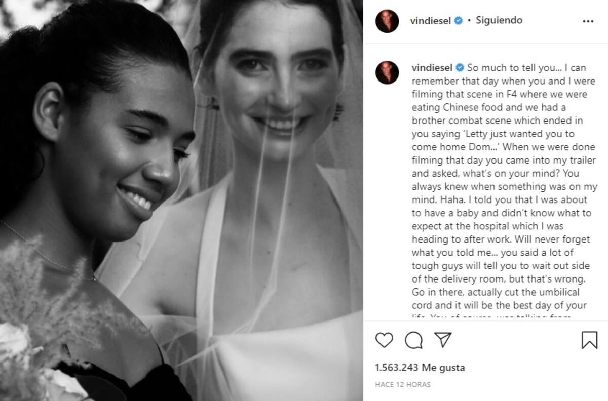 Así recuerda Vin Diesel la muerte de Paul Walker, su gran amigo