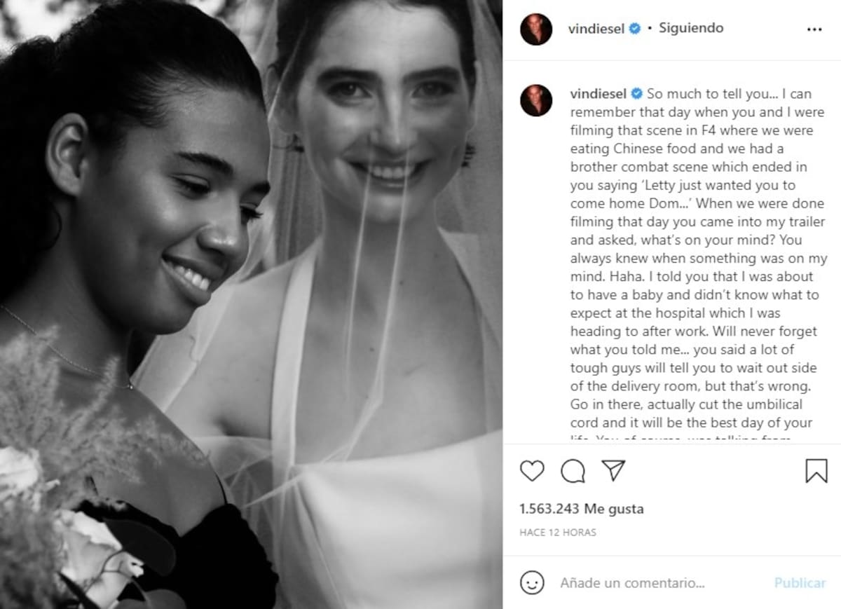Así recuerda Vin Diesel la muerte de Paul Walker, su gran amigo Instagram Vin Diesel - Créditos: Instagram