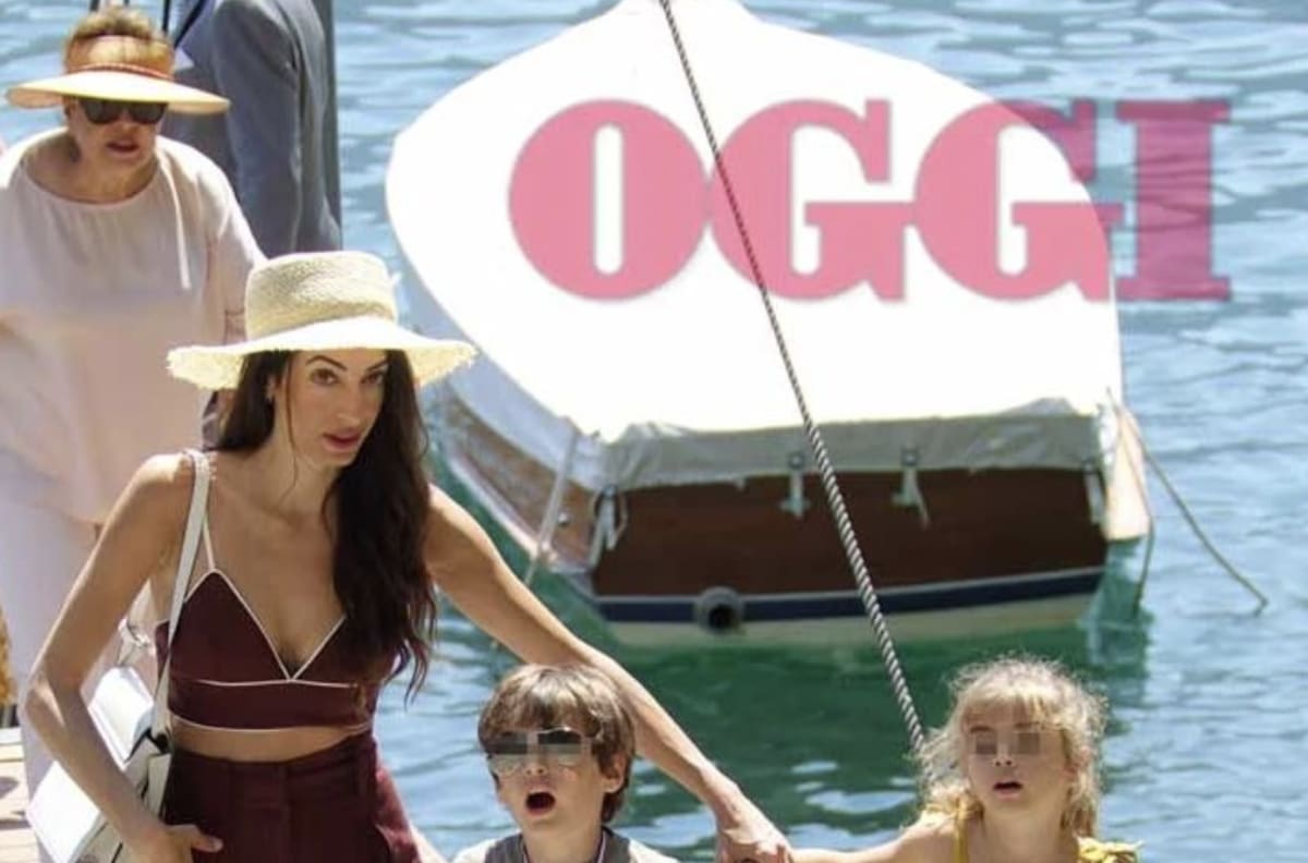 Así lucen los mellizos de George Clooney, que rara vez son vistos, a los 5 años