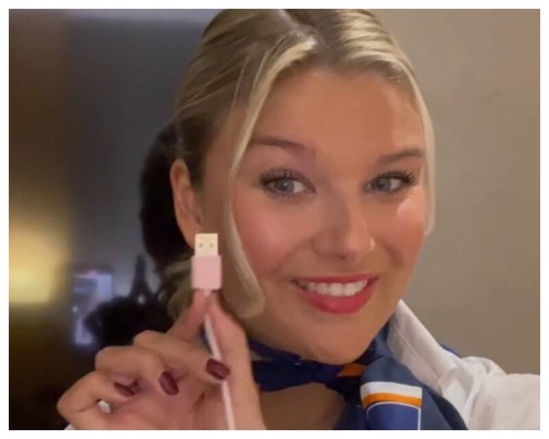 El dispositivo USB puede salvar el olvido de un adaptador de corriente, garantiza la azafata de KLM.