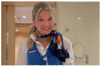 Imperdible: azafata se hace viral por guardar zapato en caja fuerte de hotel