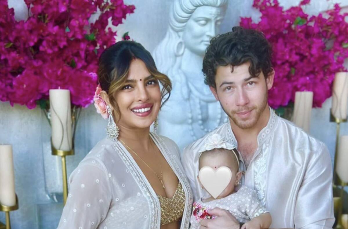 Bebé de Nick Jonas y Priyanka Chopra debuta en público, sus padres dan a conocer su rostro