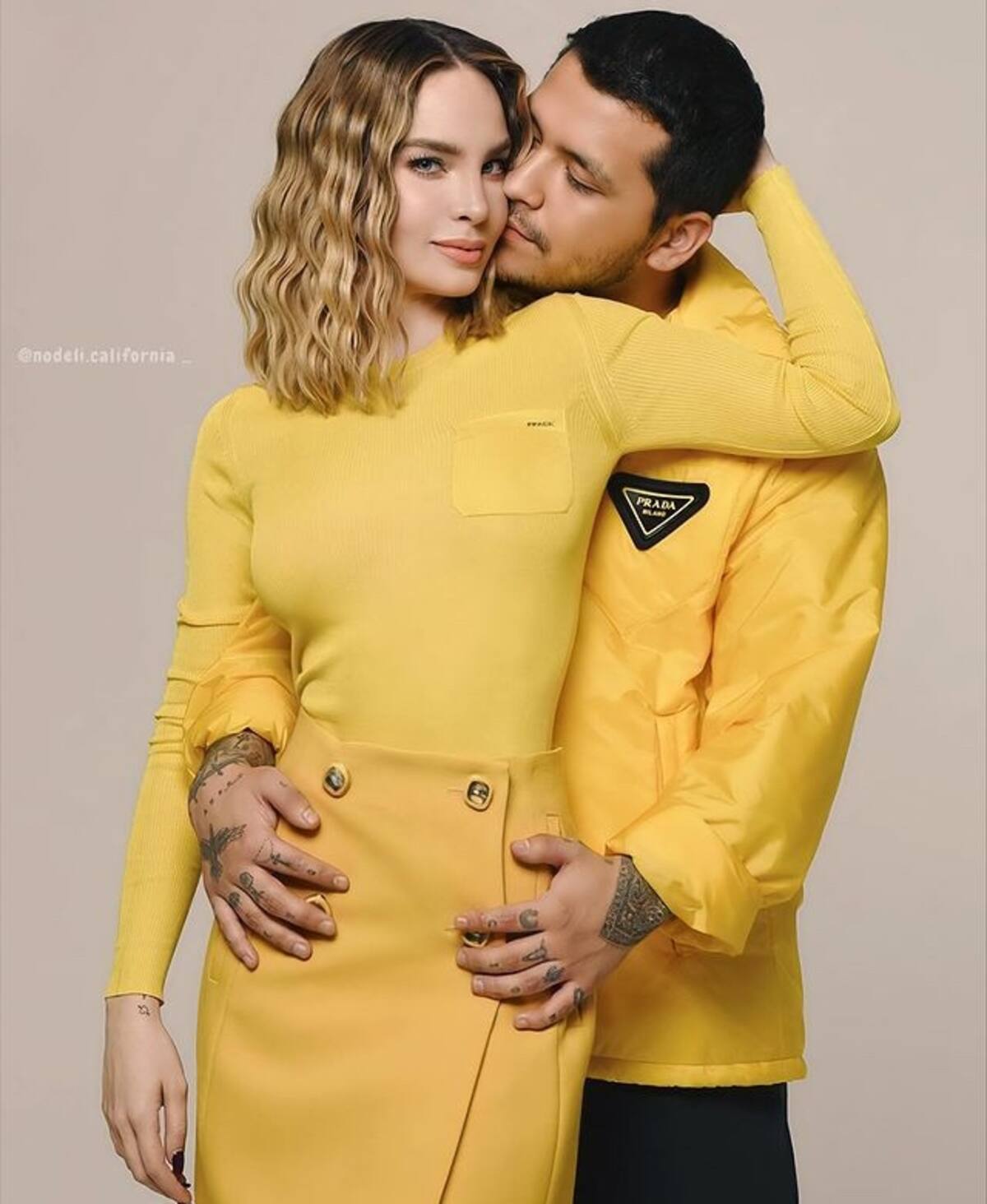 Belinda y Christian Nodal siguen con los disfraces, ahora se pintan de catrinas - Créditos: Instagram: @nodal.california_