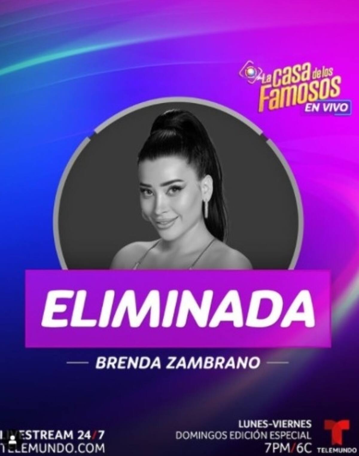Brenda Zambrano, la segunda eliminada de 'La casa de los famosos 2' - Créditos: Instagram