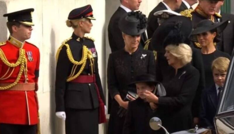 Camila explotó con Charlotte durante el funeral de Isabel II. - Créditos: GeoTV