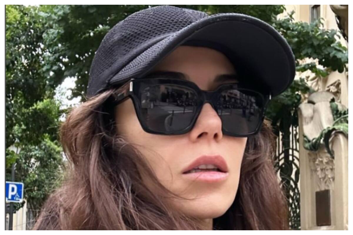 Cansu Dere en Madrid. La actriz turca ha estado varios días en la capital española. Este fin de semana gozará de las celebraciones de San Juan.