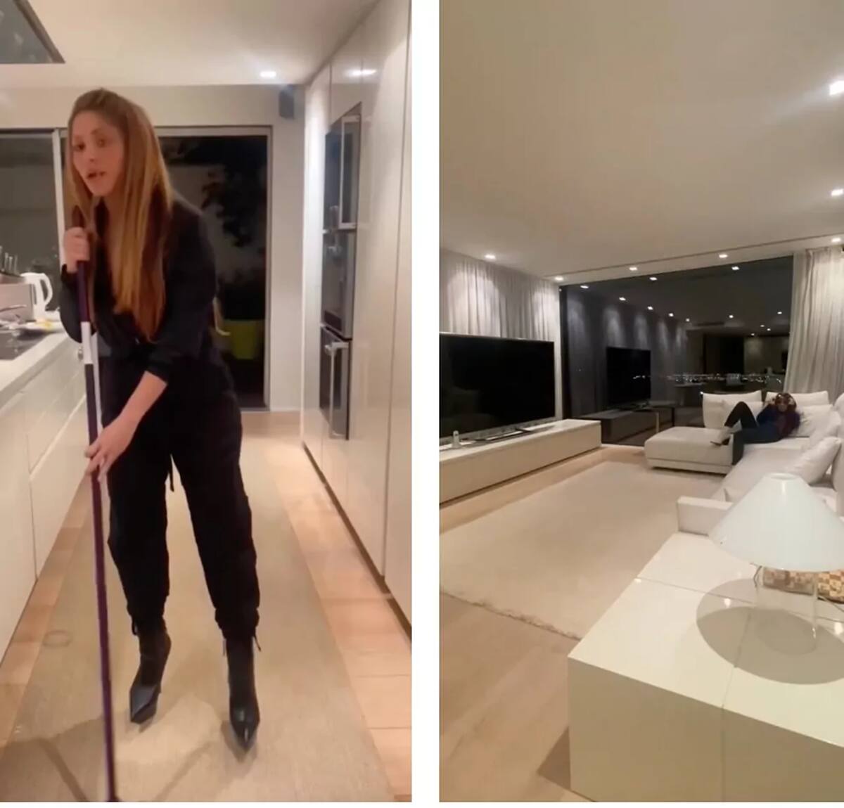 La cantante mostró su casa en Barcelona en contadas ocasiones a través de los videos que subió a Instagram.