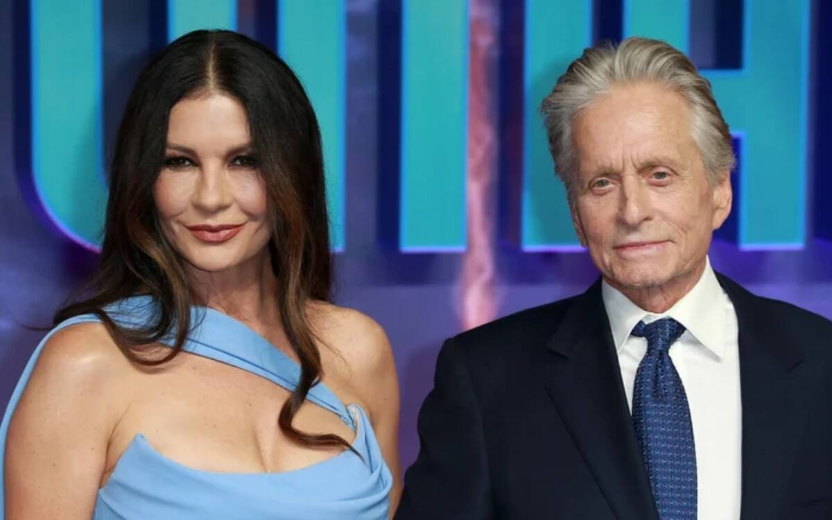 Catherine Zeta-Jones junto a Michael Douglas