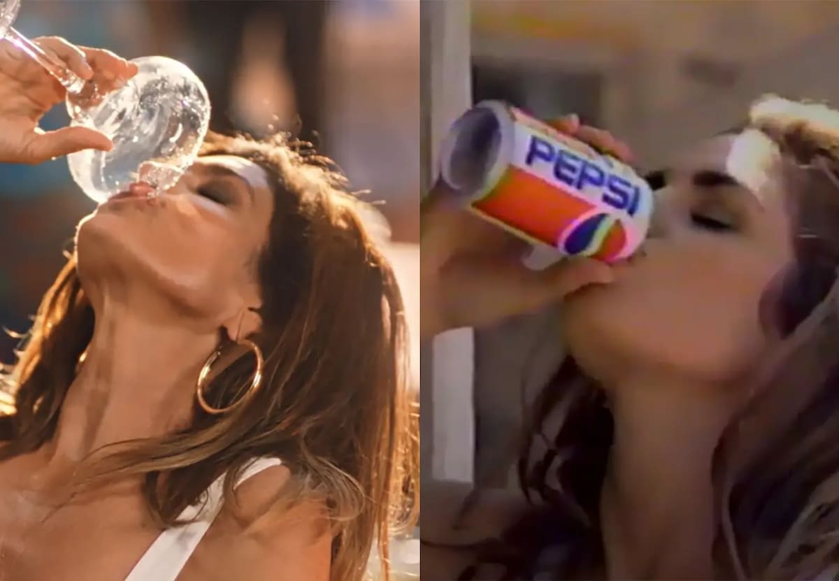 Cindy Crawford recreó su icónico video de Pepsi