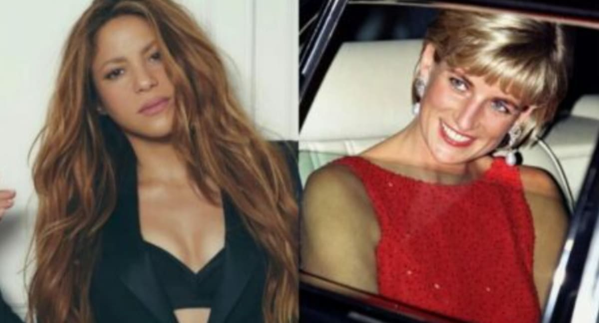 Comparan a Shakira con Lady Di - Créditos: TWITTER