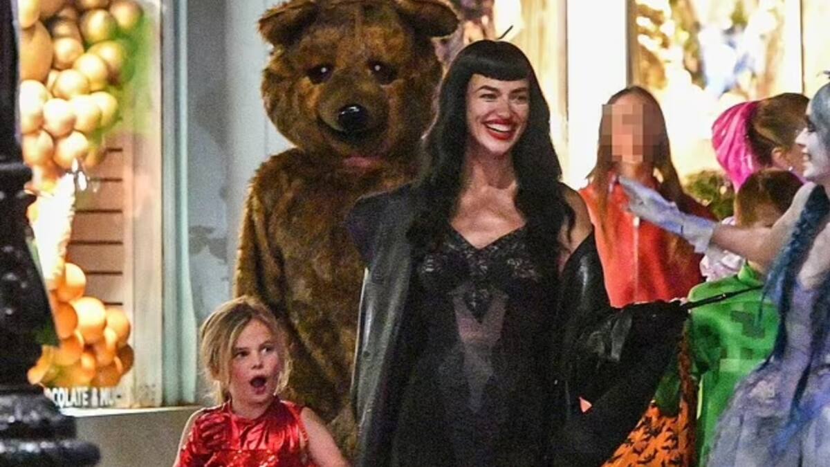 Bradley Cooper usa peculiar atuendo para pasar inadvertido junto a su hija e Irina Shayk