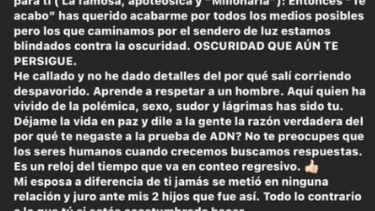 Lowe León y Andrea Valdiri estarían protagonizando discusión en redes