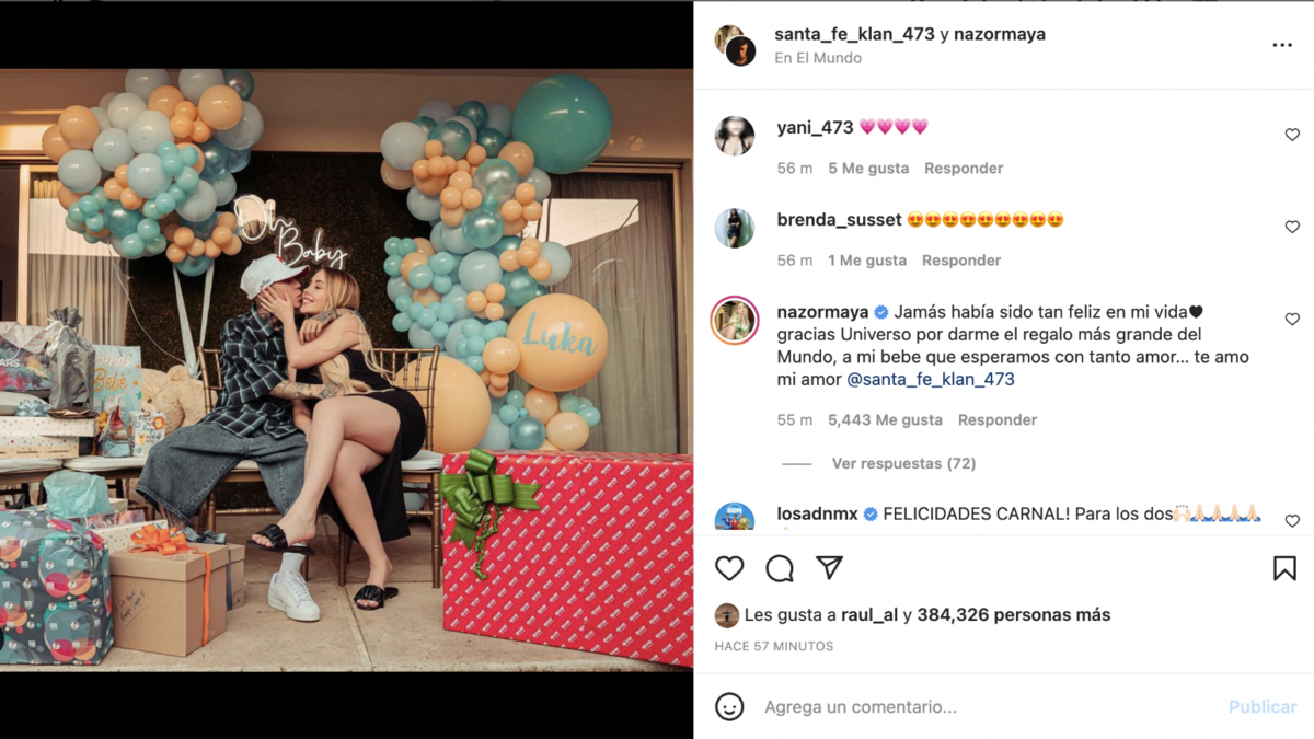 Al estilo Camilo y Evaluna, Santa Fe Klan anunció que pronto será papá