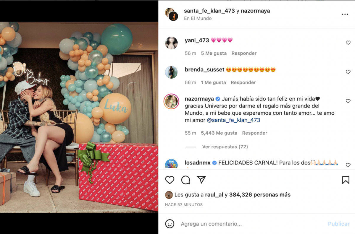 Al estilo Camilo y Evaluna, Santa Fe Klan anunció que pronto será papá