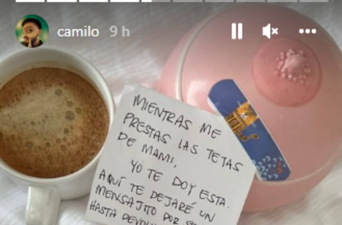 Índigo ya le dio su primer regalo a Camilo que le ha causado risas