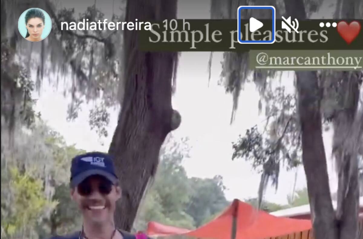 Nadia Ferreira le reclama a Marc Anthony por algo que no para de hacer
