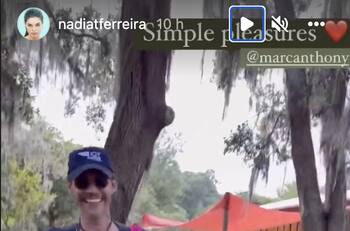 Nadia Ferreira le reclama a Marc Anthony por algo que no para de hacer