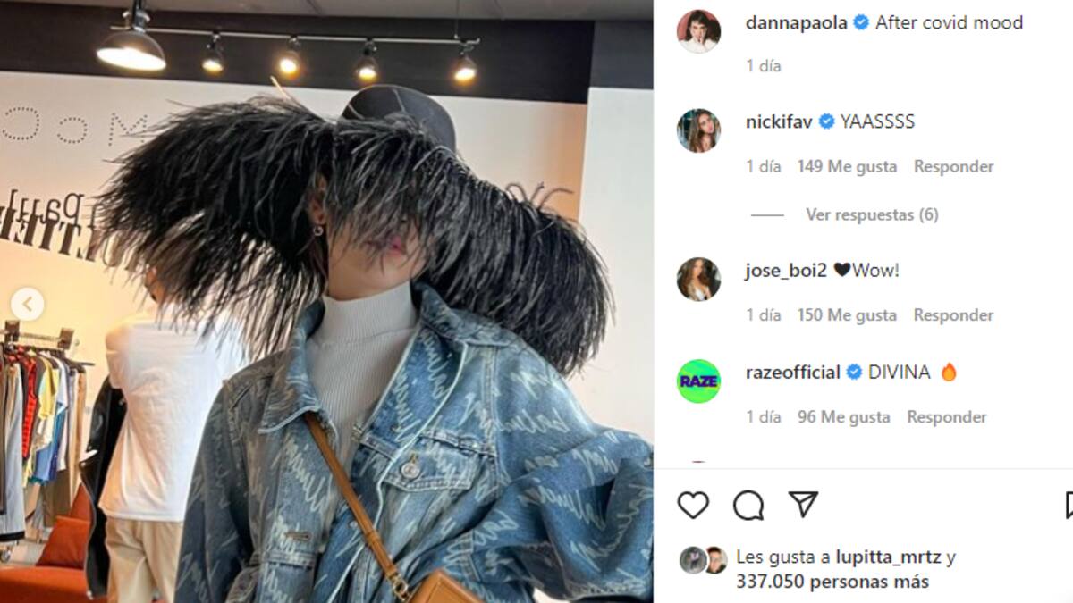 Danna Paola sale de compras tras haber superado el Covid-19