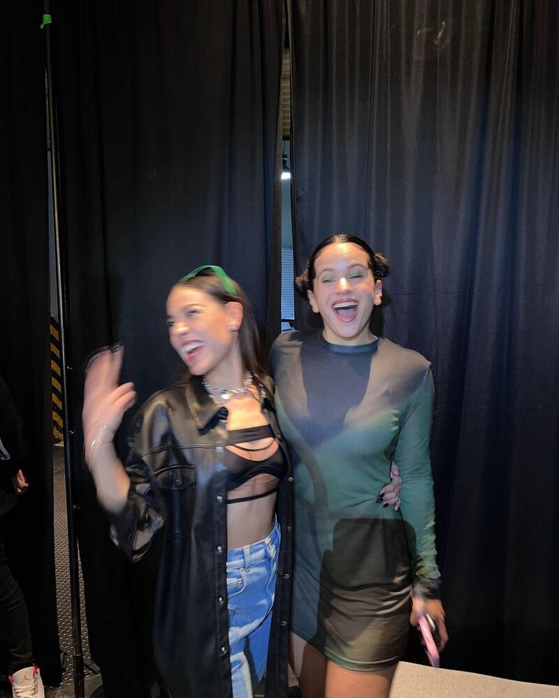 Danna Paola acudió al Auditorio Nacional para presenciar el concierto de Rosalía - Créditos: Instagram