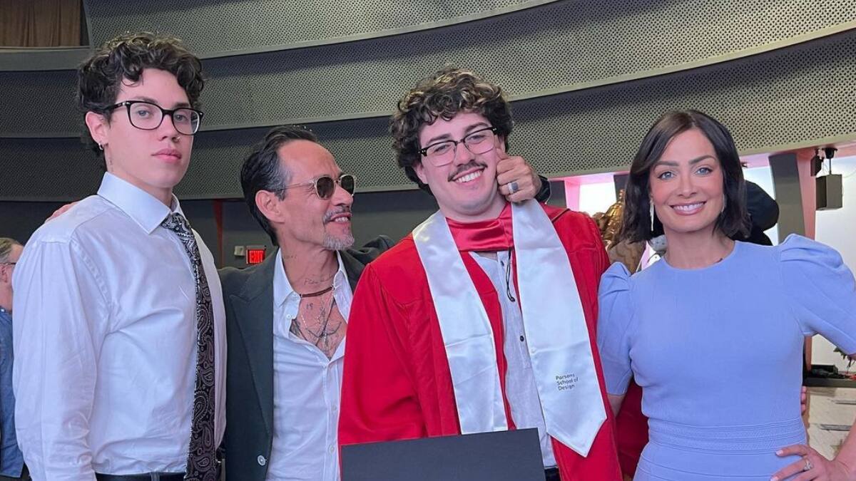 Hijo de Marc Anthony se gradúa y su famoso padre asiste a celebrar con Dayanara Torres
