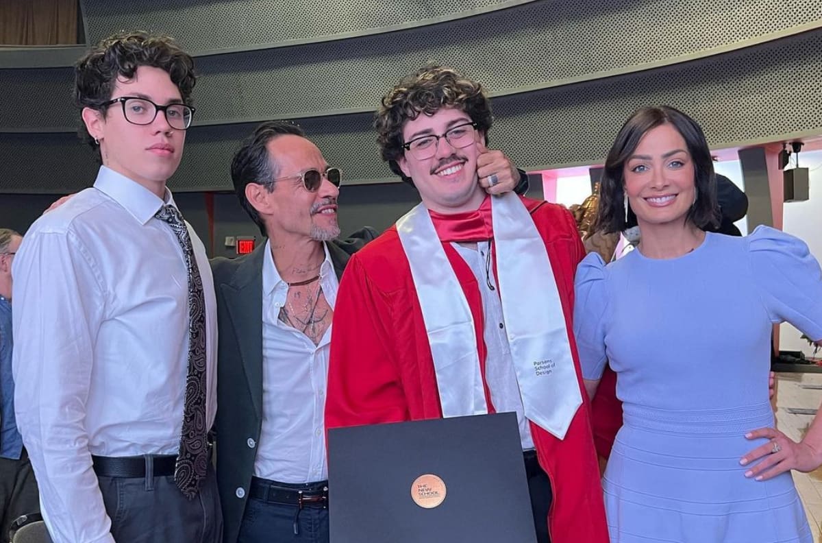 Hijo de Marc Anthony se gradúa y su famoso padre asiste a celebrar con Dayanara Torres