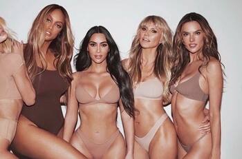Kim Kardashian elige a cuatro súper modelos de ensueño para lanzar campaña