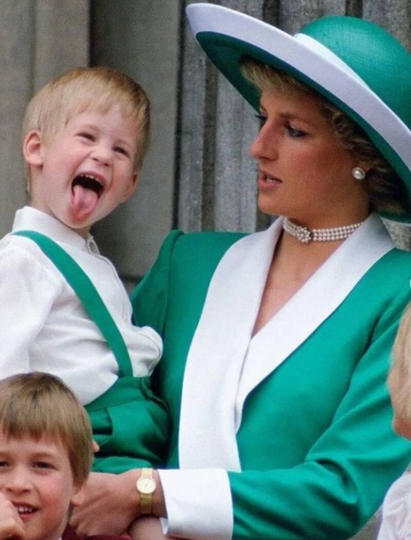 Diana con Harry en brazos - Créditos: Instagram