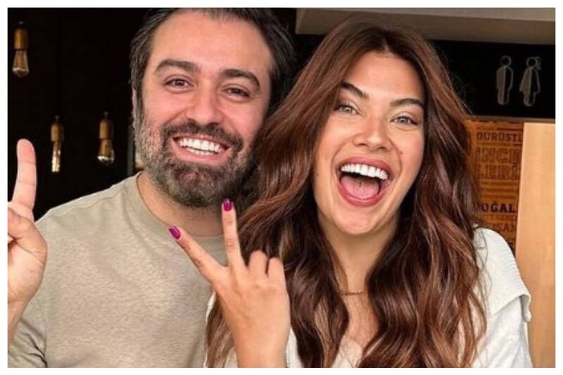 La actriz turca modificó el clásico color rubio de su cabello, pocos días antes de su matrimonio.