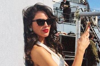 El impactante look con el que Eiza González va a la conquista de Londres