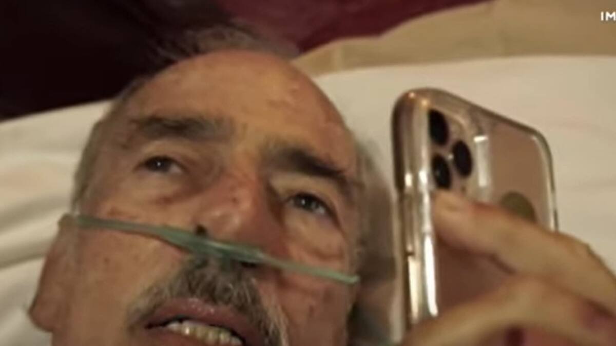 Andrés García aparece debilitado para defender a su esposa: “No te metas con mi familia”