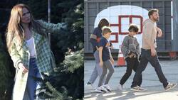 Jennifer Lopez y Ben Affleck reúnen a sus hijos para escoger el árbol de Navidad perfecto