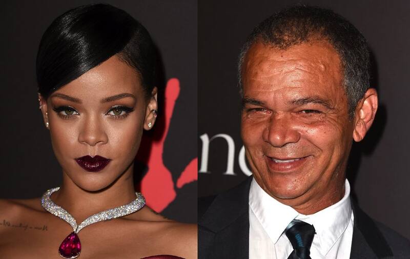El padre de Rihanna se encontraba en las graderías con su pareja cuando el aspecto de su hija le llamó la atención. - Créditos: Twitter