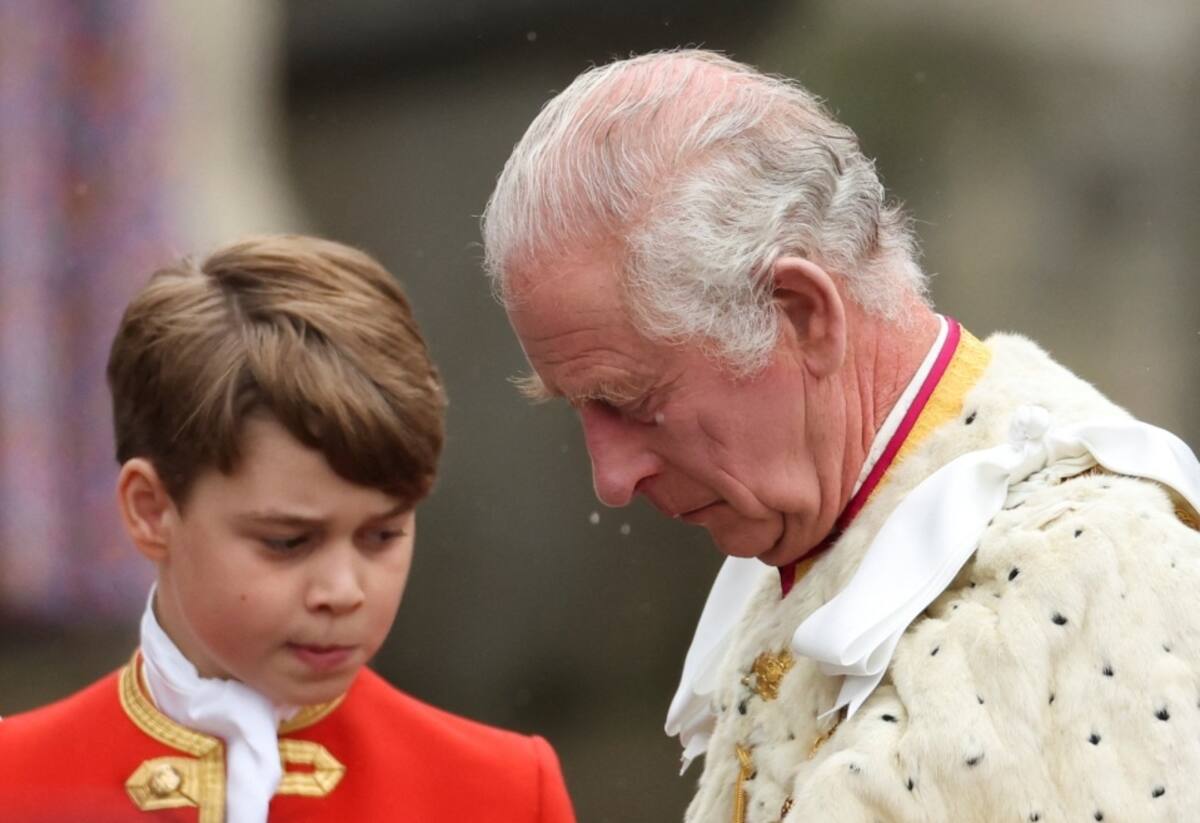 El príncipe George y su abuelo, el Rey Carlos III. - Créditos: The Sun
